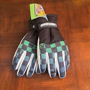 Minecraft Youth Kids Size Winter Gloves New Mojang Studios